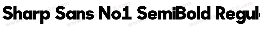 Sharp Sans No1 SemiBold Regular字体转换